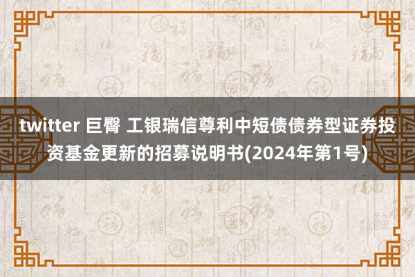 twitter 巨臀 工银瑞信尊利中短债债券型证券投资基金更新的招募说明书(2024年第1号)