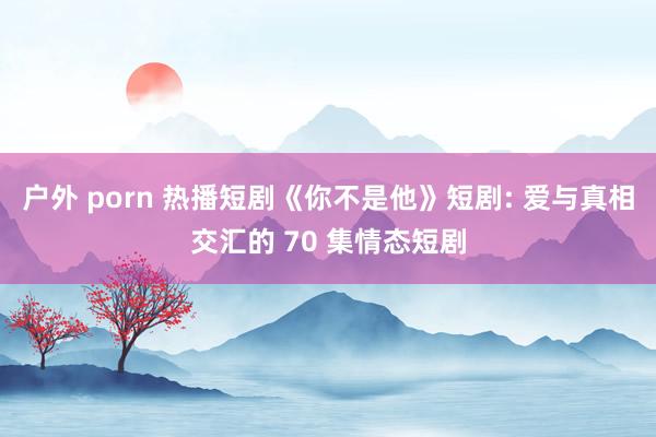 户外 porn 热播短剧《你不是他》短剧: 爱与真相交汇的 